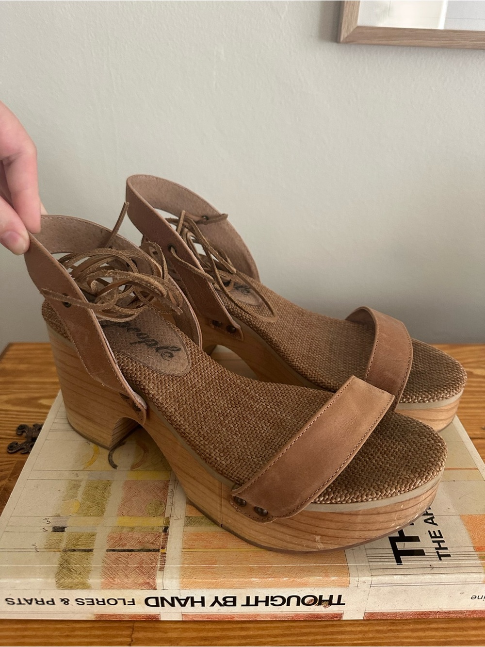 Free People wooden clogs/sandals